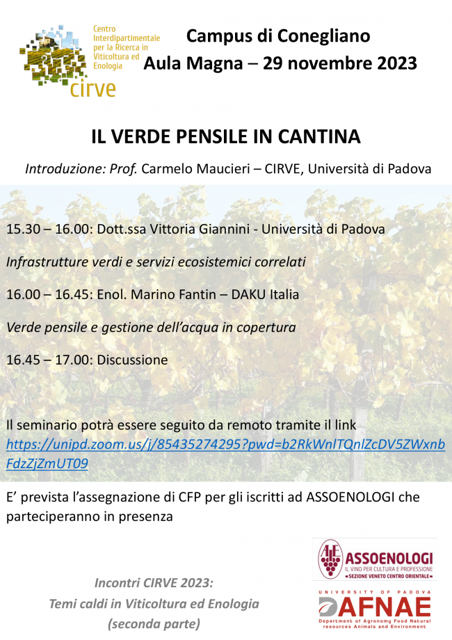 IL VERDE PENSILE IN CANTINA