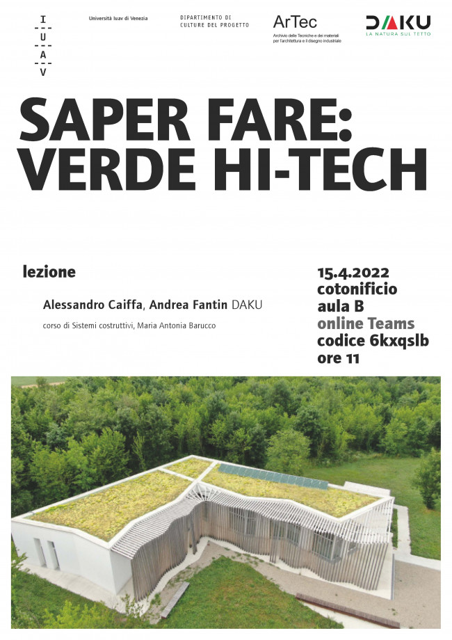 Saper fare: verde hi-tech